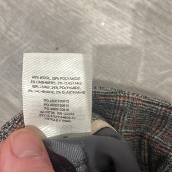 Wilfred new tie front (no belt) wool paint in plaid - size 4 - Picture 5 of 9